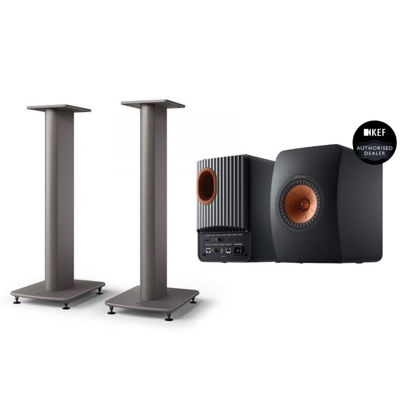 KEF LS50 Wireless II + S2 Stands Bundle