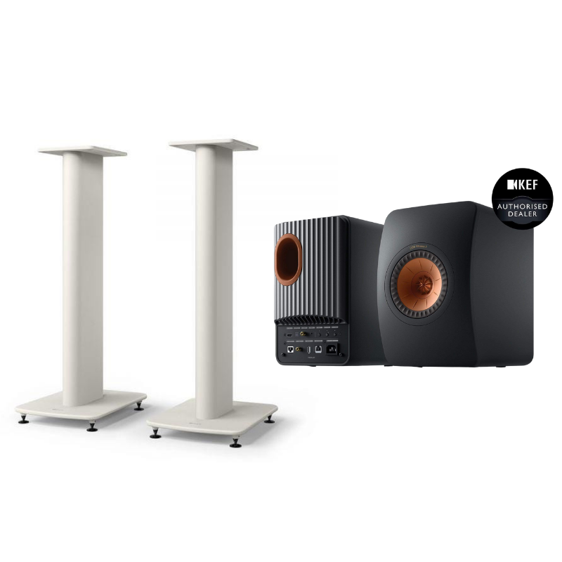 KEF LS50 Wireless II + S2 Stands Bundle