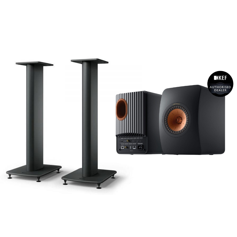KEF LS50 Wireless II + S2 Stands Bundle
