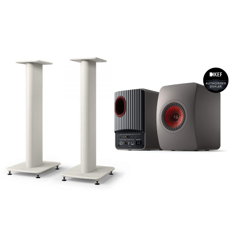 KEF LS50 Wireless II + S2 Stands Bundle