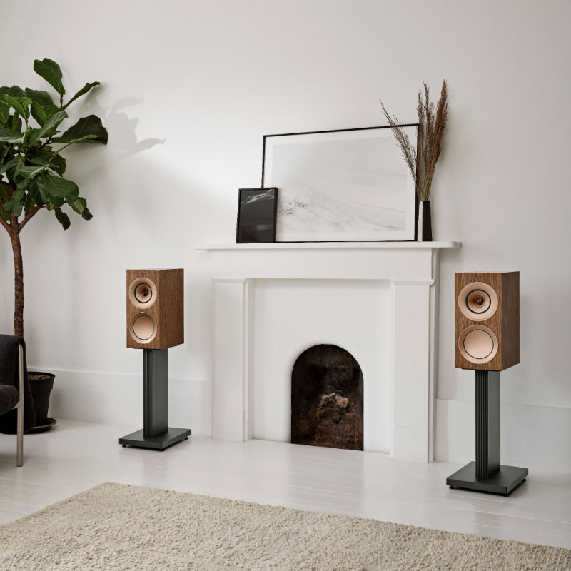 KEF R3 Meta 3-way Bookshelf Speakers #colour_walnut