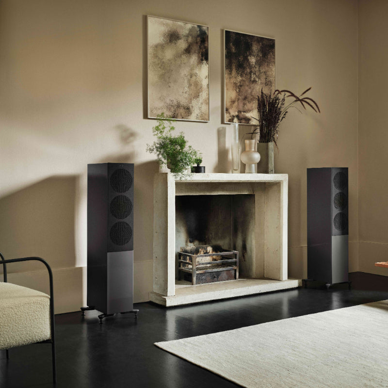 KEF R7 Meta 3-way Floorstanding Speakers #colour_black gloss