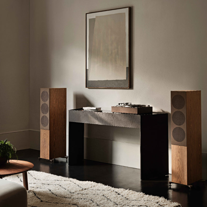 KEF R7 Meta 3-way Floorstanding Speakers #colour_walnut