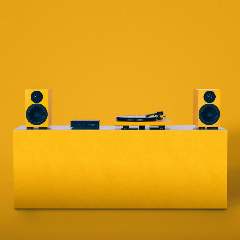 Pro-Ject Colourful Hi-Fi Pack #colour_satin golden yellow