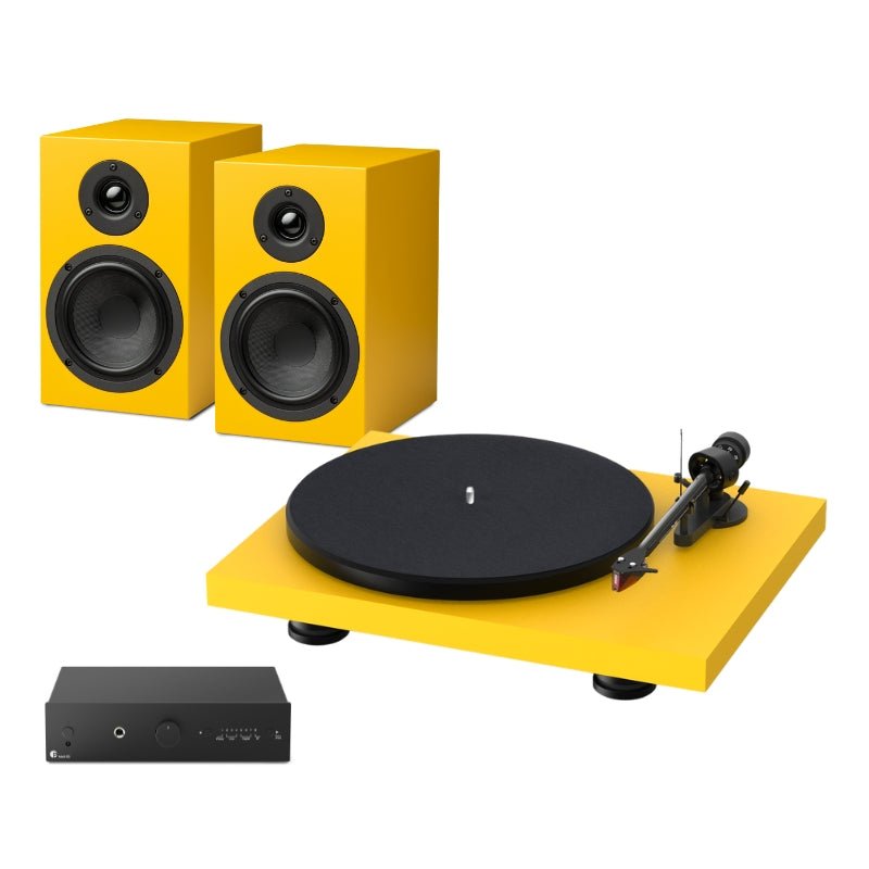 Pro-Ject Colourful Hi-Fi Pack #colour_satin golden yellow