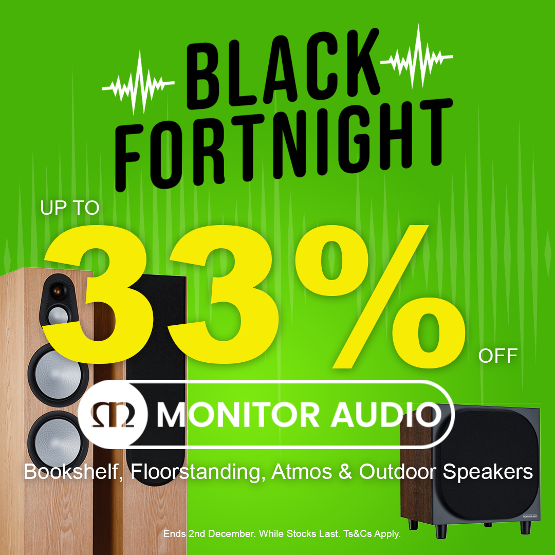 Monitor Audio Black Fortnight Sale