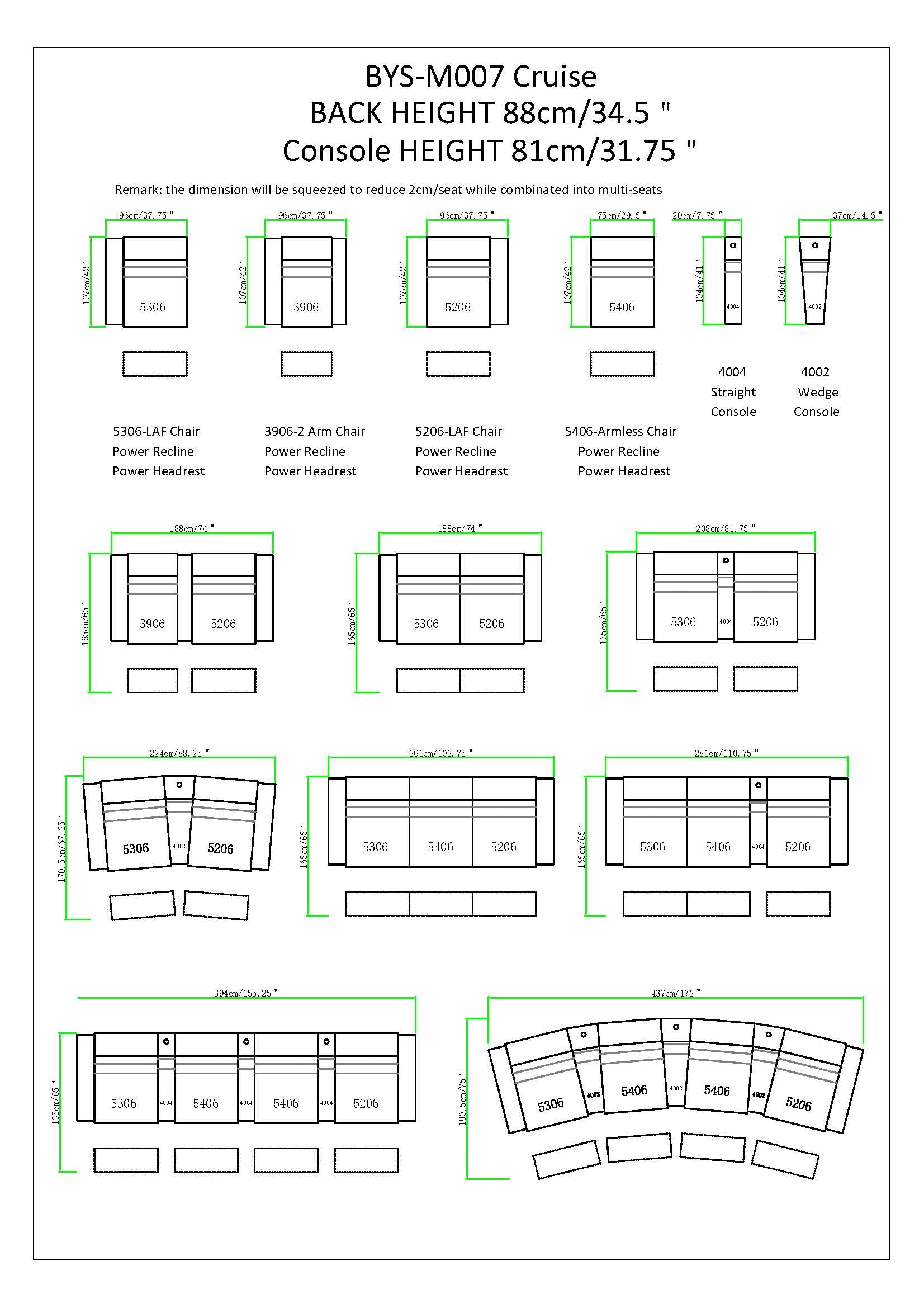 Cogworks Cruise Reclining Cinema Chair Row