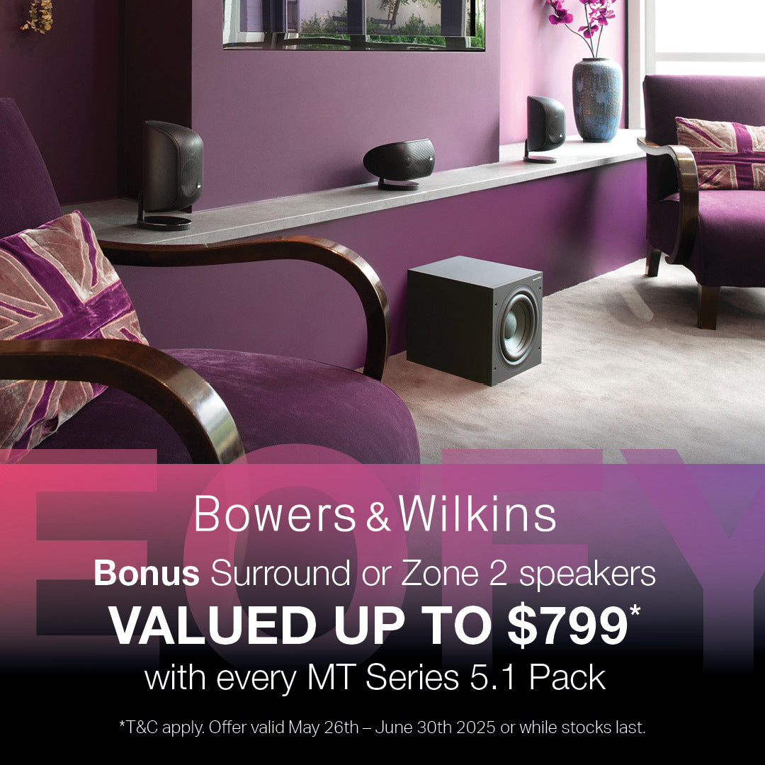 Bowers & Wilkins MT-65 5.1 Mini Home Theatre Speaker Bonus Package