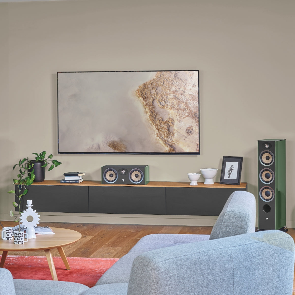 Focal Evo X Centre Channel Speaker Moss Green Hg