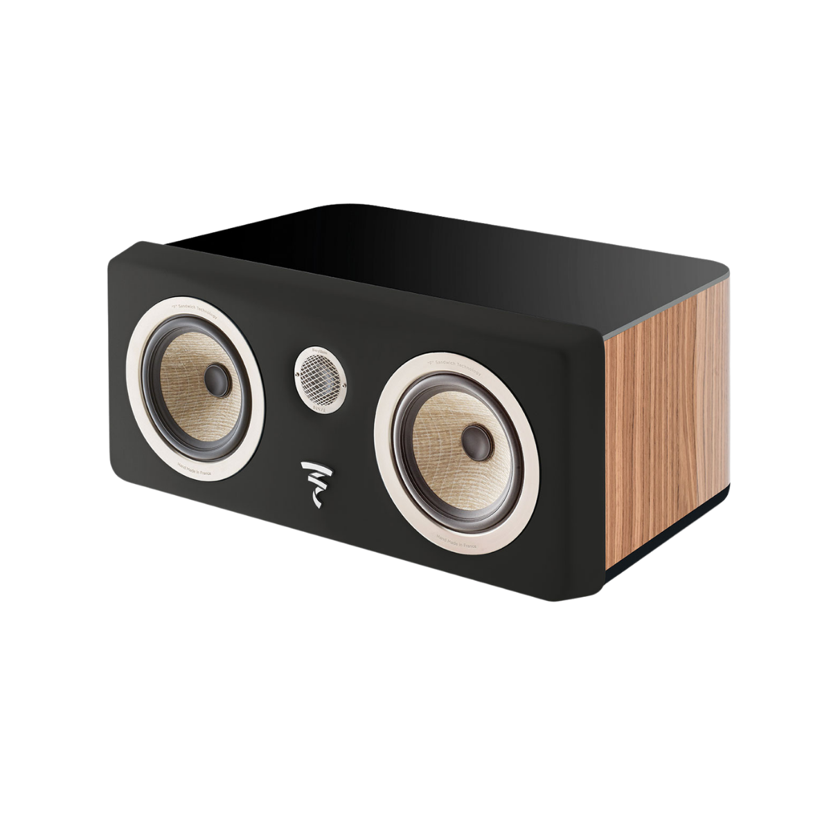 Focal Kanta Center Speaker Walnut Hg Black Mat #colour_Walnut Hg Black Mat
