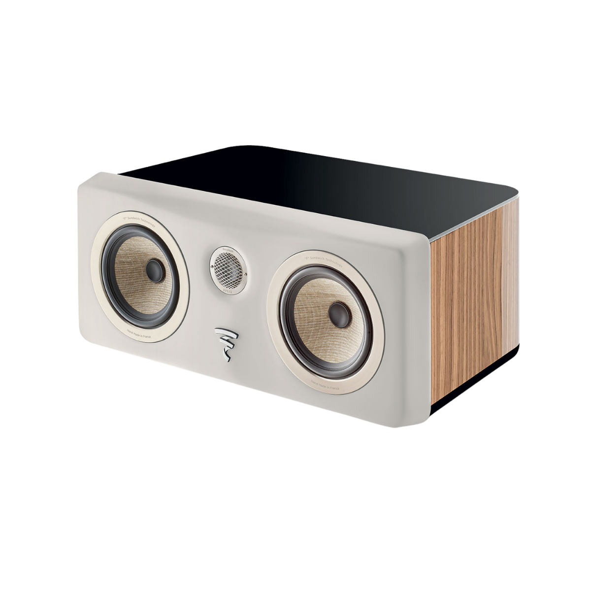 Focal Kanta Center Speaker Walnut Hg Ivory Mat #colour_Walnut Hg Ivory Mat