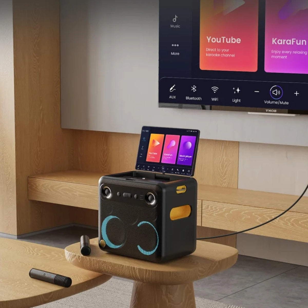 Ikarao Break X2 Portable 600W Karaoke Speakers with 10” Touch Screen Display | Ikarao | Break X2 | Ikarao Break X2 | Portable Karaoke Speakers 