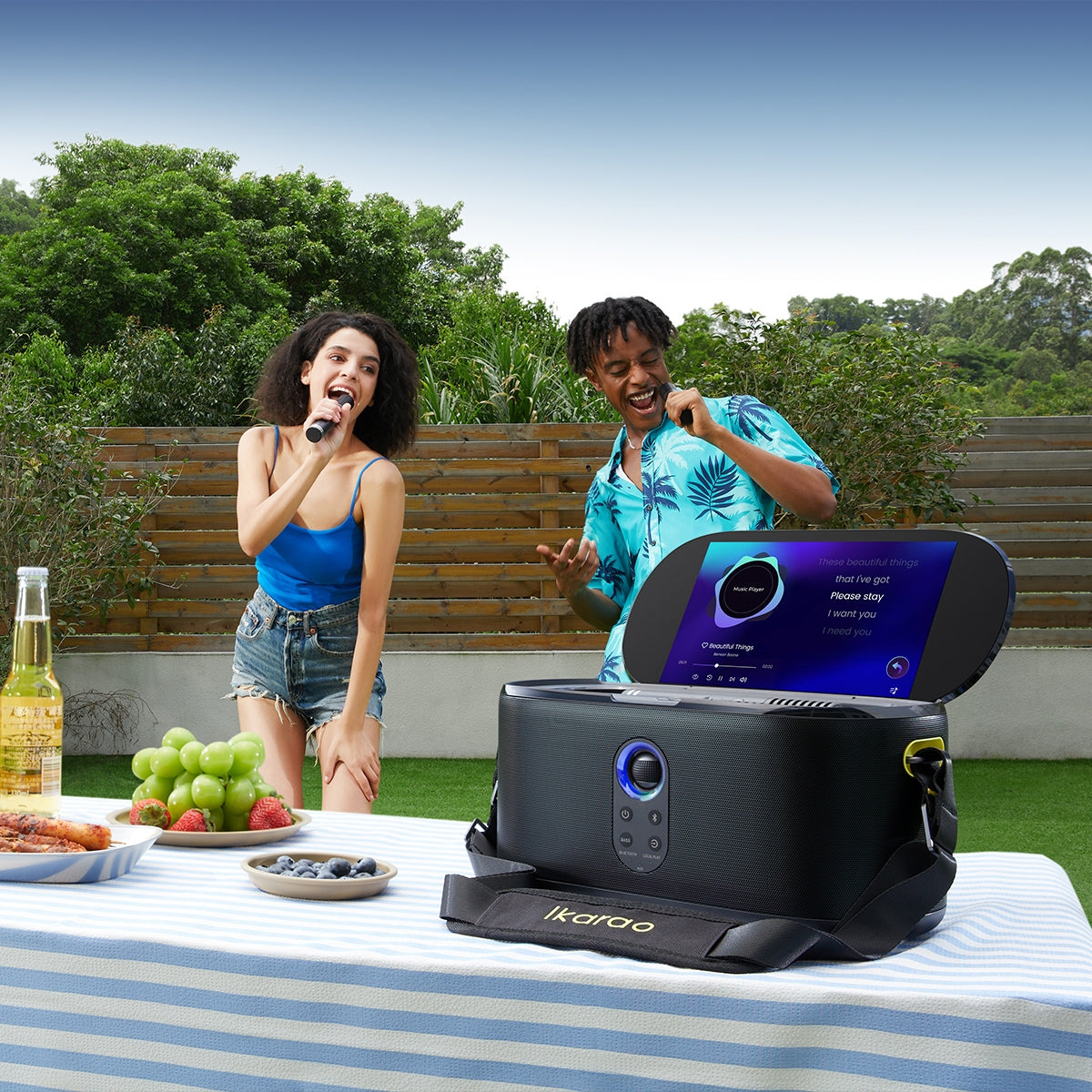 Ikarao Shell S1 Portable 300W Karaoke Machine 10” Lyrics Display | Ikarao | Shell S1 Portable | Ikarao Shell S1 Portable | Portable Karaoke Speakers 