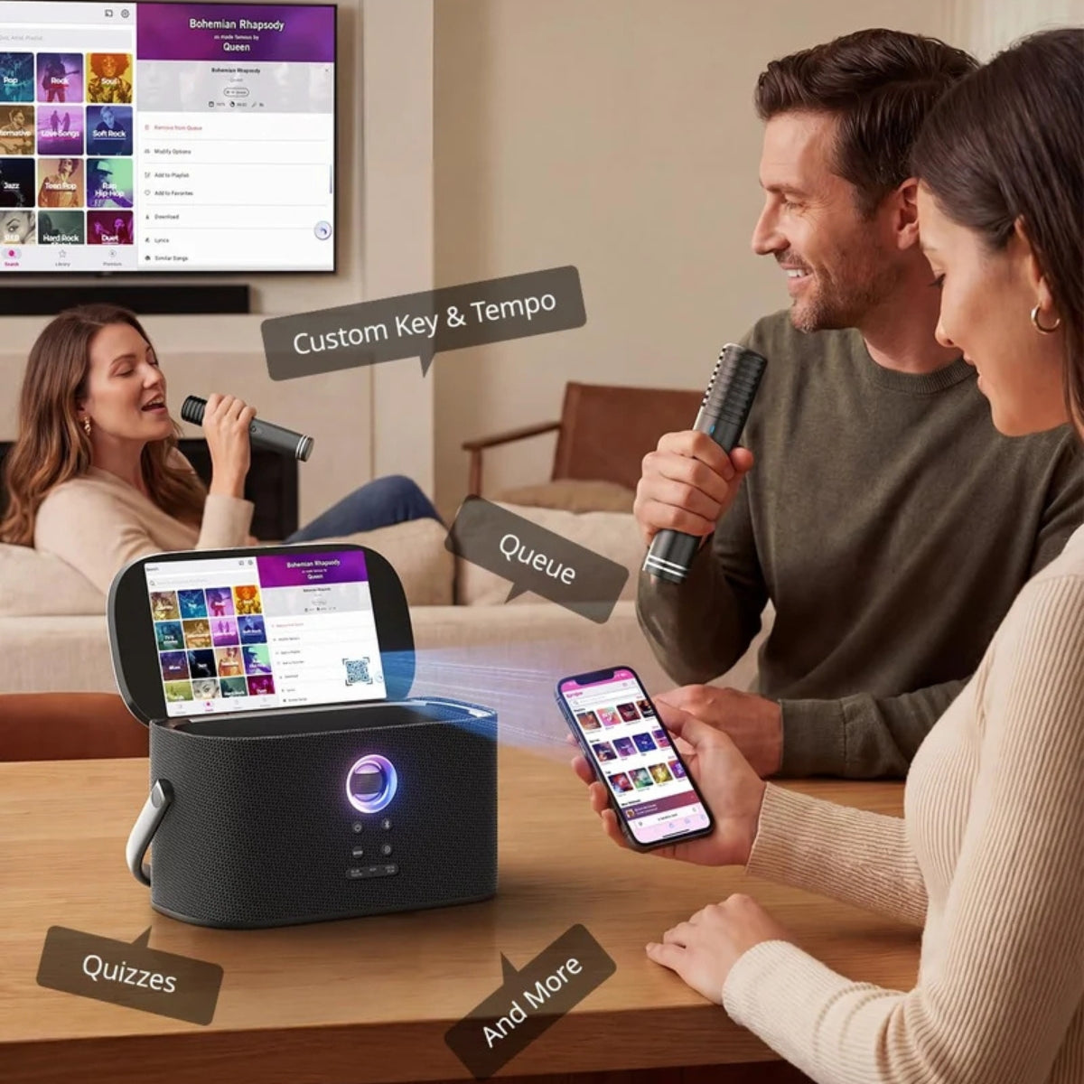 Ikarao Shell S2 Portable 140W Karaoke Speakers with 8” Touch Screen Display | Ikarao | Shell S2 Portable | Ikarao Shell S2 Portable | Portable Karaoke Speakers | Karaoke Speakers