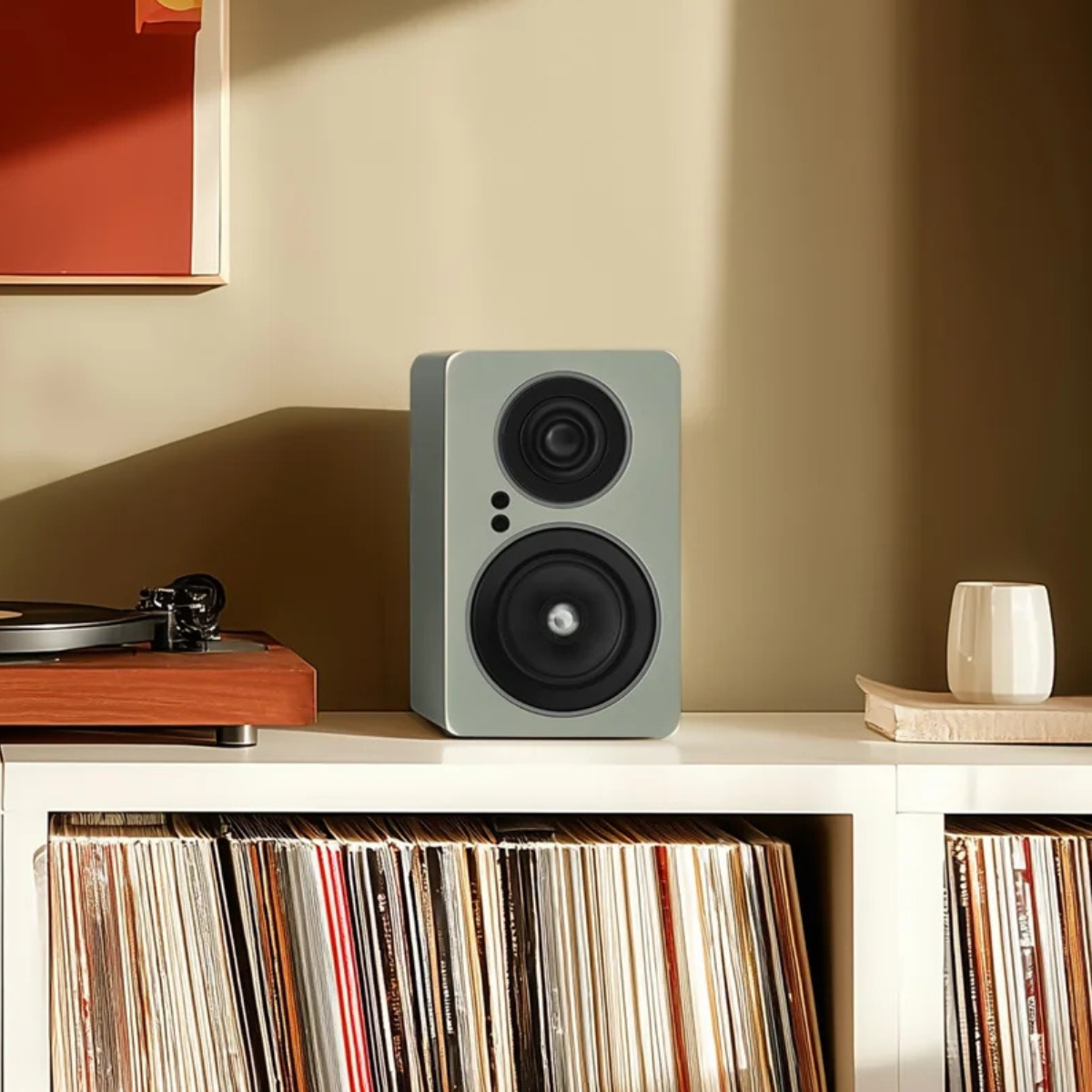 Jamo C705PA MKII Active Bookshelf Speaker Matte Green #colour_Matte Green