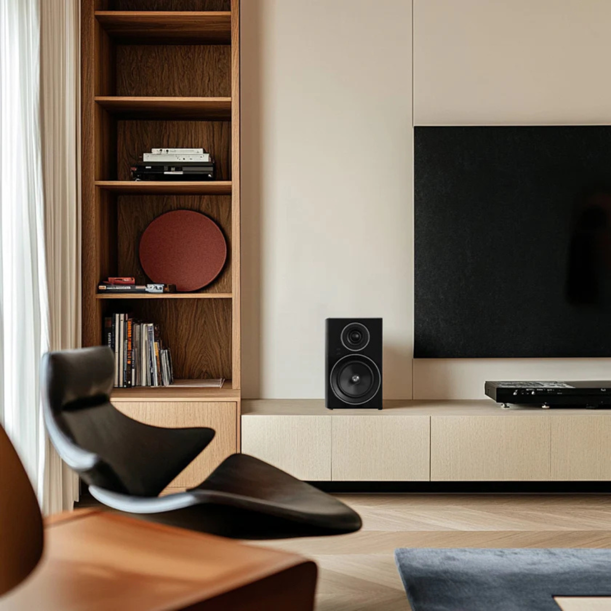 Jamo C707PA Active Bookshelf Speaker Black #colour_Black