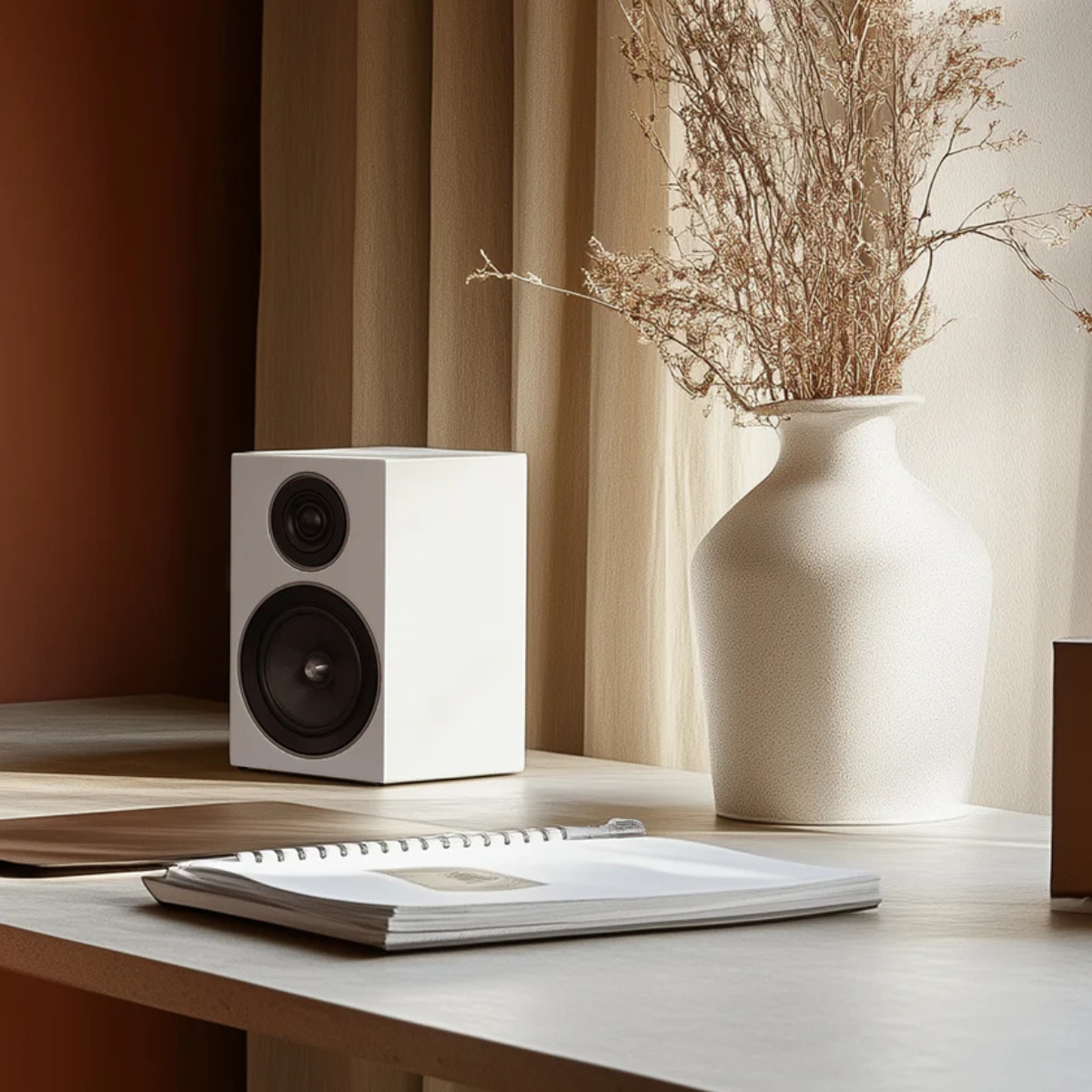 Jamo C707PA Active Bookshelf Speaker White #colour_White