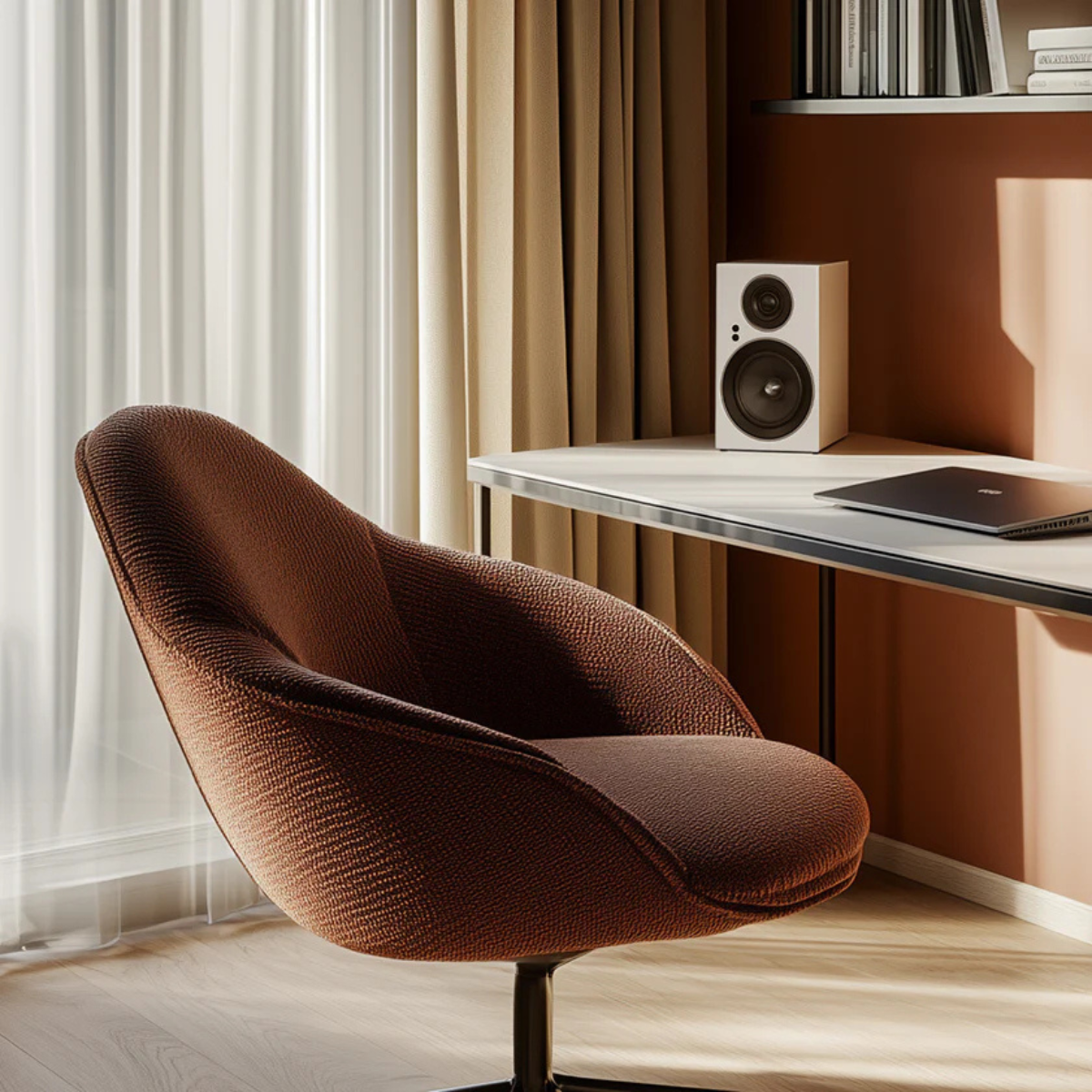 Jamo C707PA Active Bookshelf Speaker White #colour_White