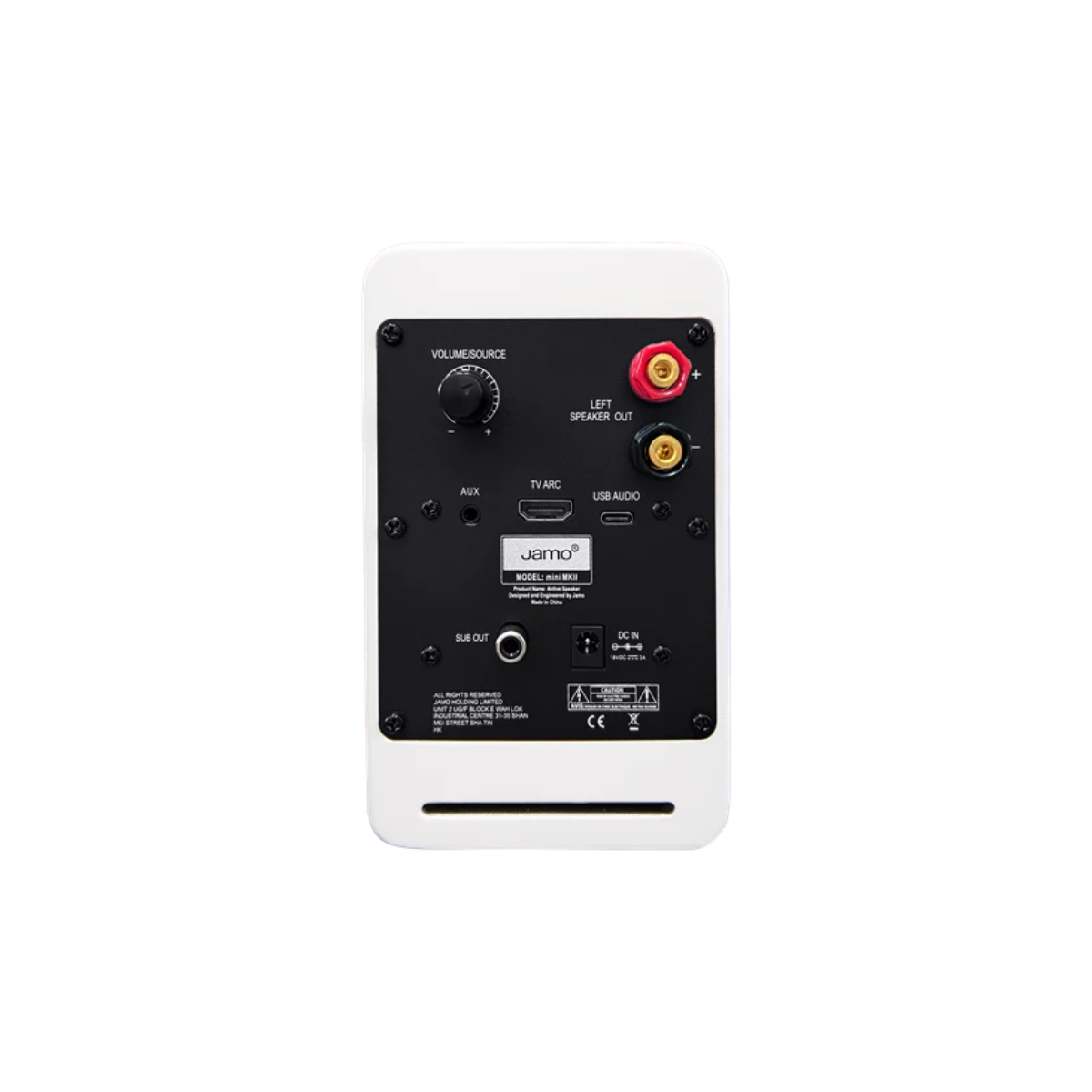 Jamo Mini MKII Active Bookshelf Speaker Matte White #colour_Matte White