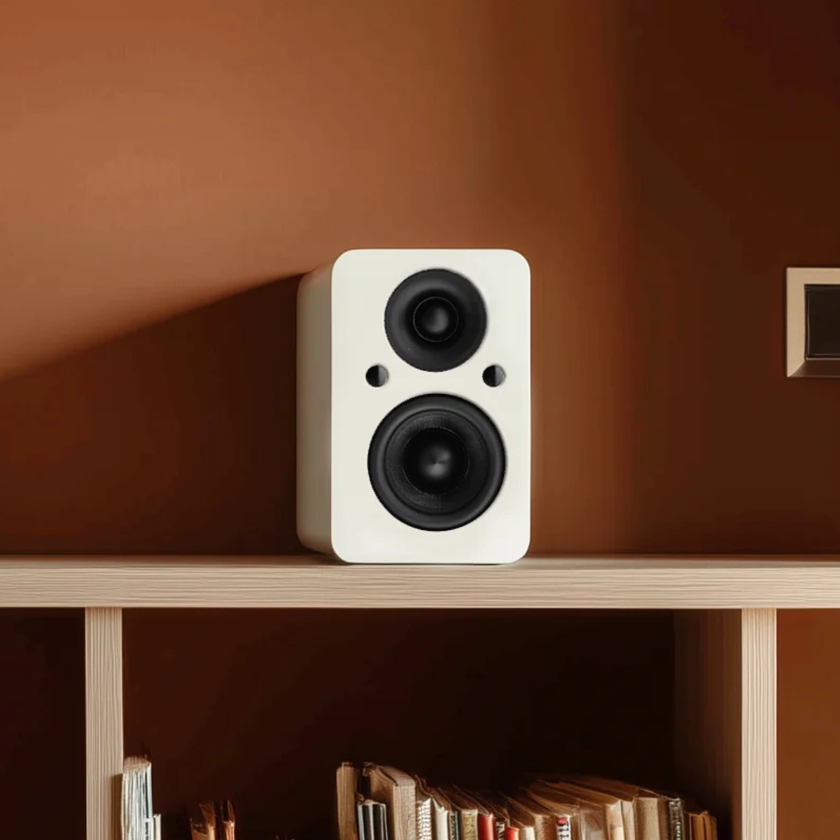 Jamo Mini MKII Active Bookshelf Speaker Matte White #colour_Matte White