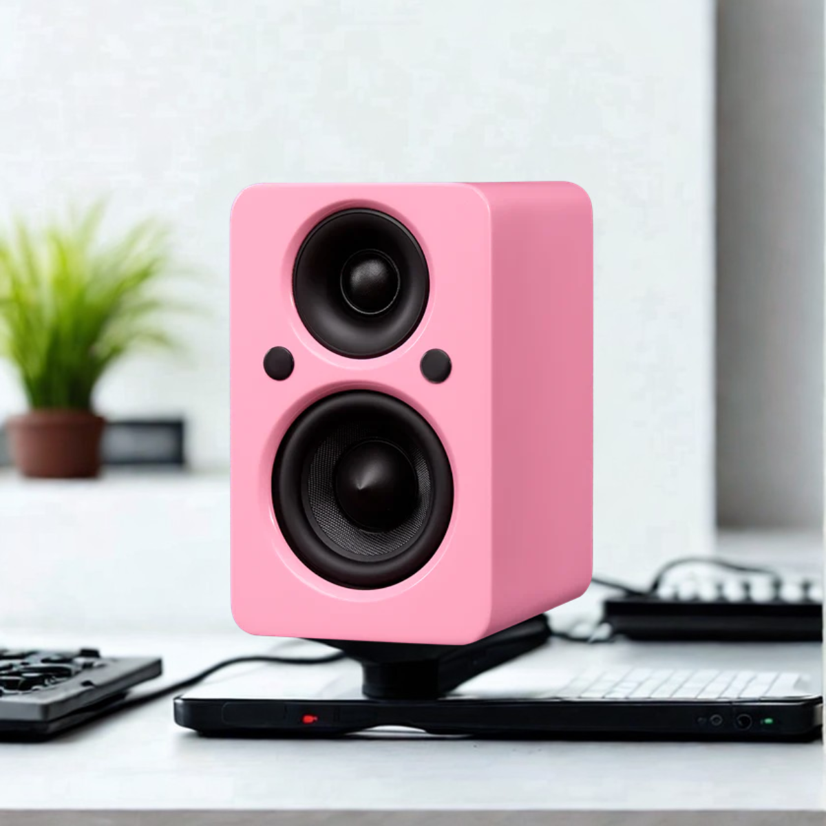 Jamo Mini MKII Active Bookshelf Speaker Pink High Gloss #colour_Pink High Gloss