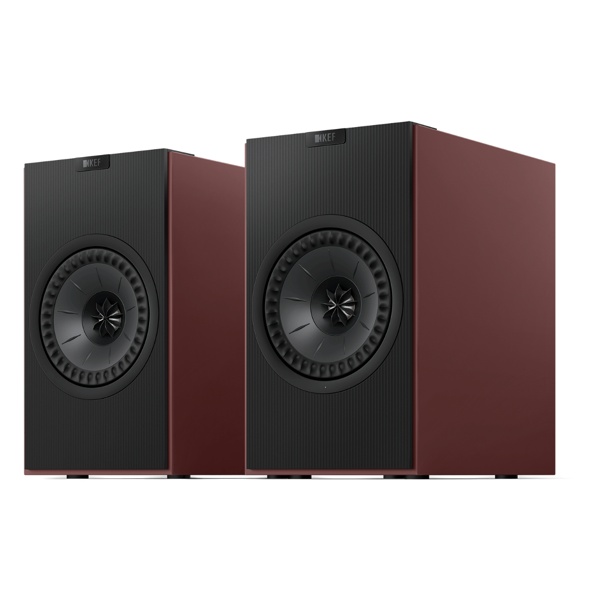KEF Coda W Active Speakers #colour_Vintage Burgundy