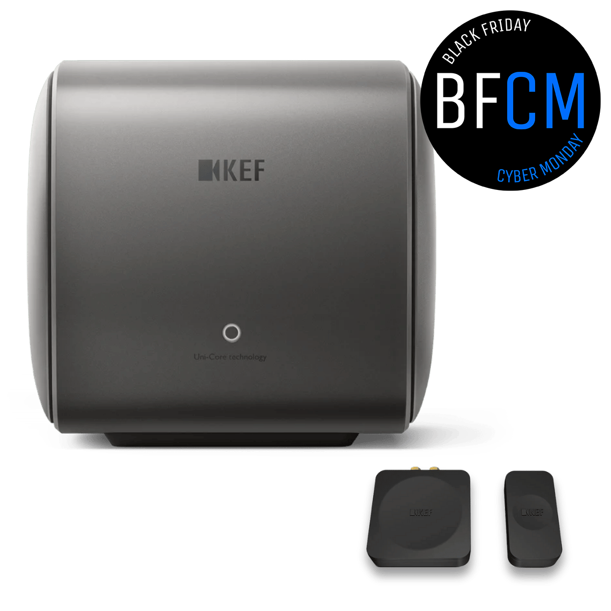 KEF KC62 Wireless Subwoofer + KW1 Wireless Adapter