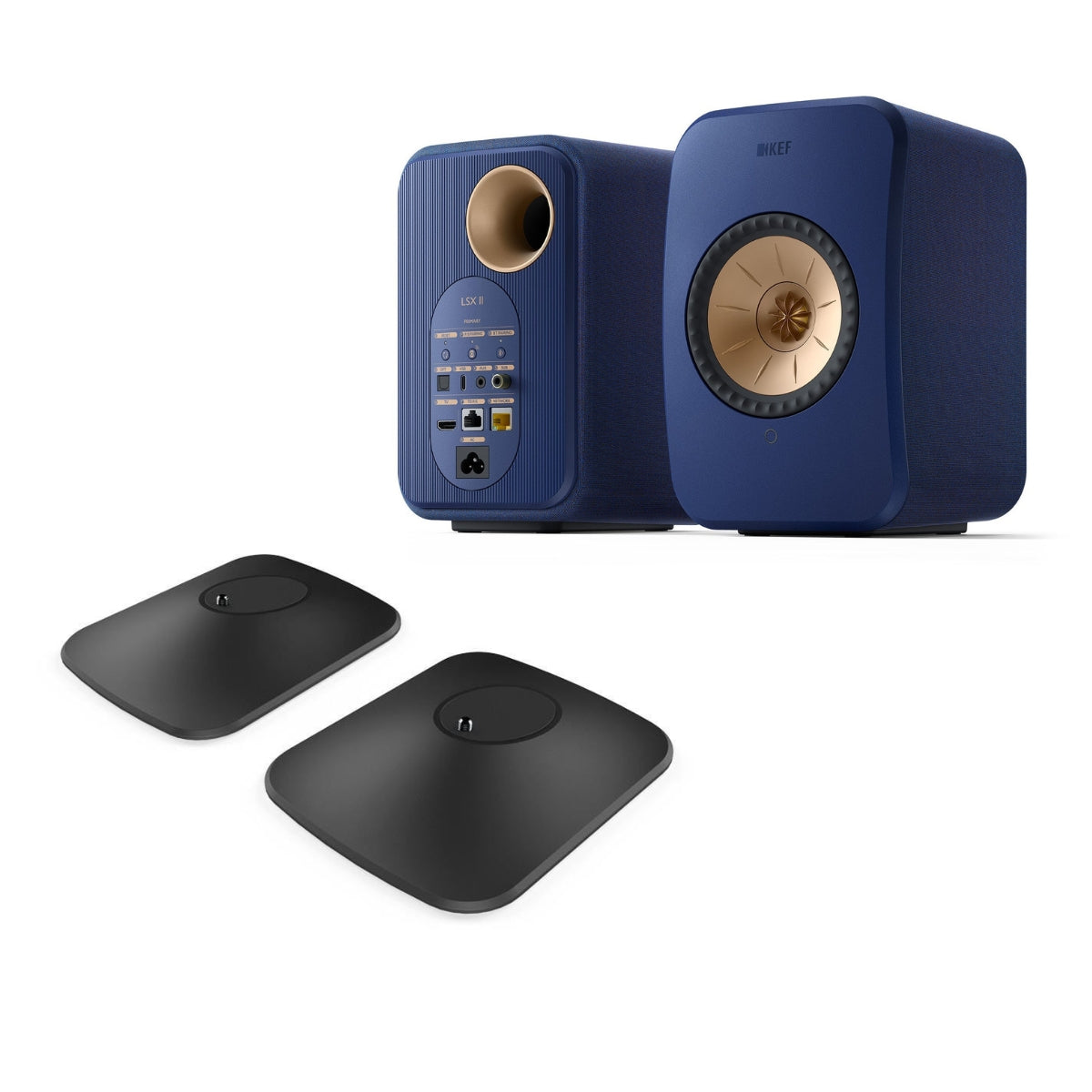 KEF LSX II Powered / Active Speakers & P1 Stand Bundle