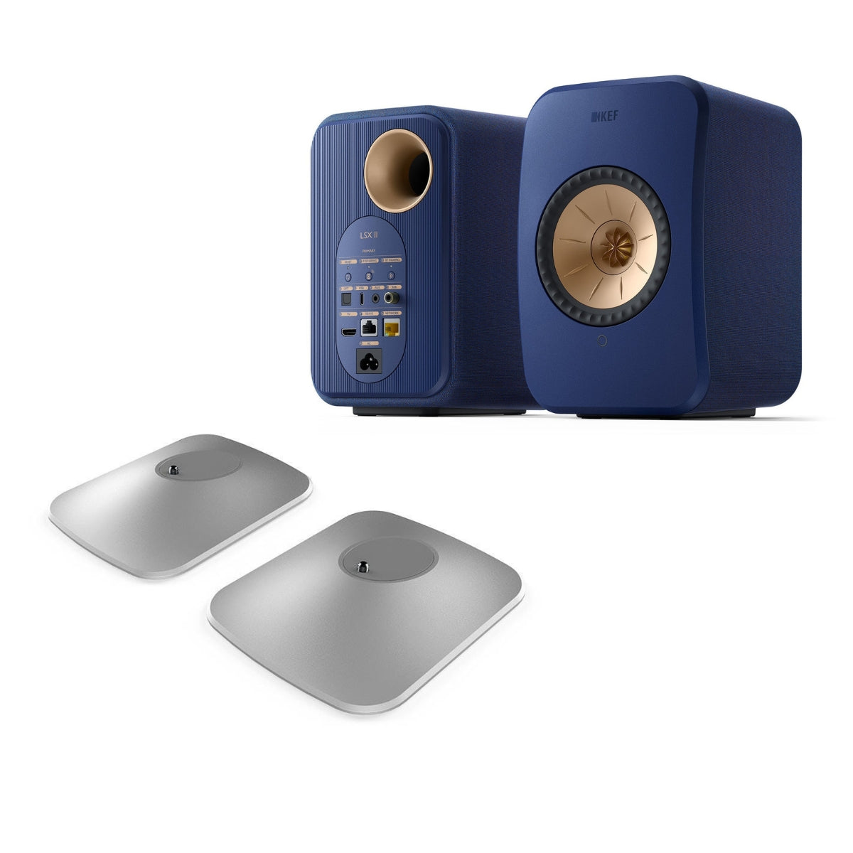 KEF LSX II Powered / Active Speakers & P1 Stand Bundle
