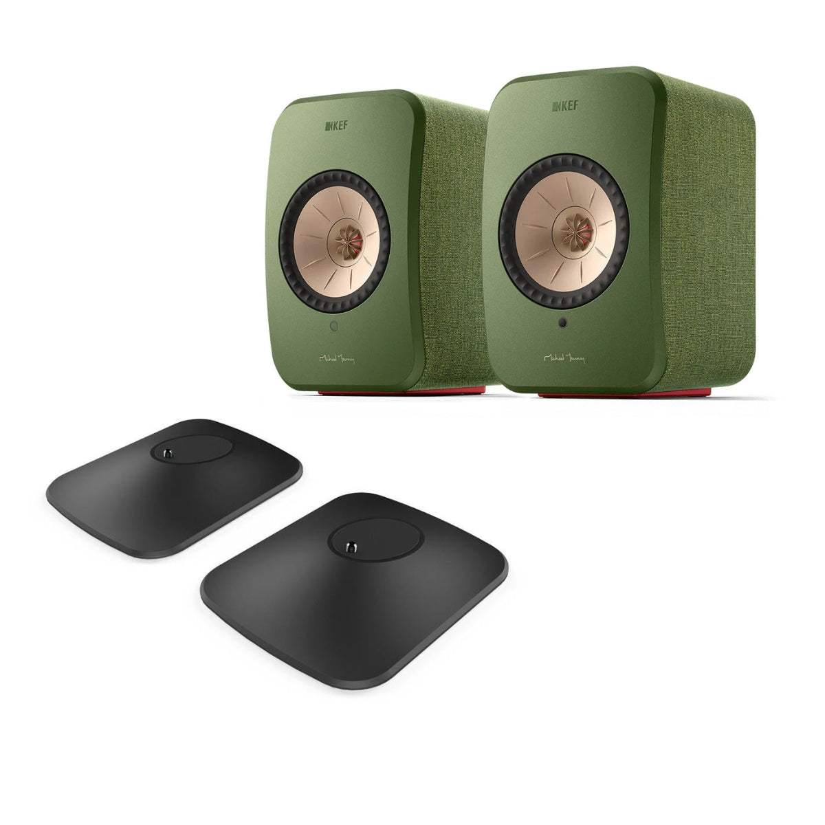 KEF LSX II Powered / Active Speakers & P1 Stand Bundle