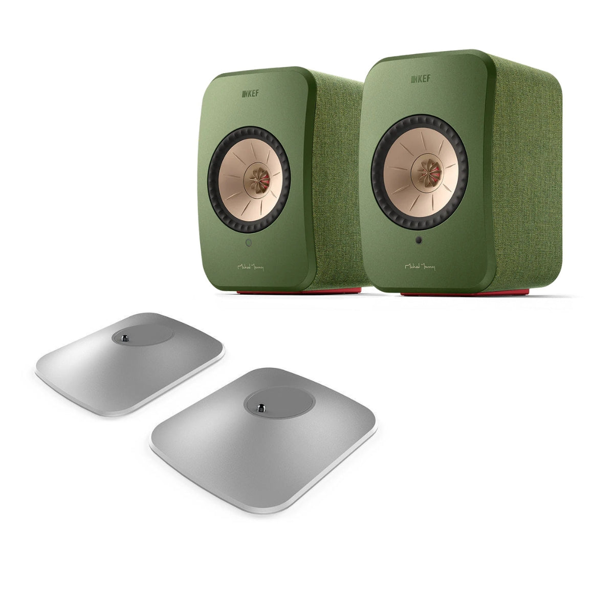 KEF LSX II Powered / Active Speakers & P1 Stand Bundle