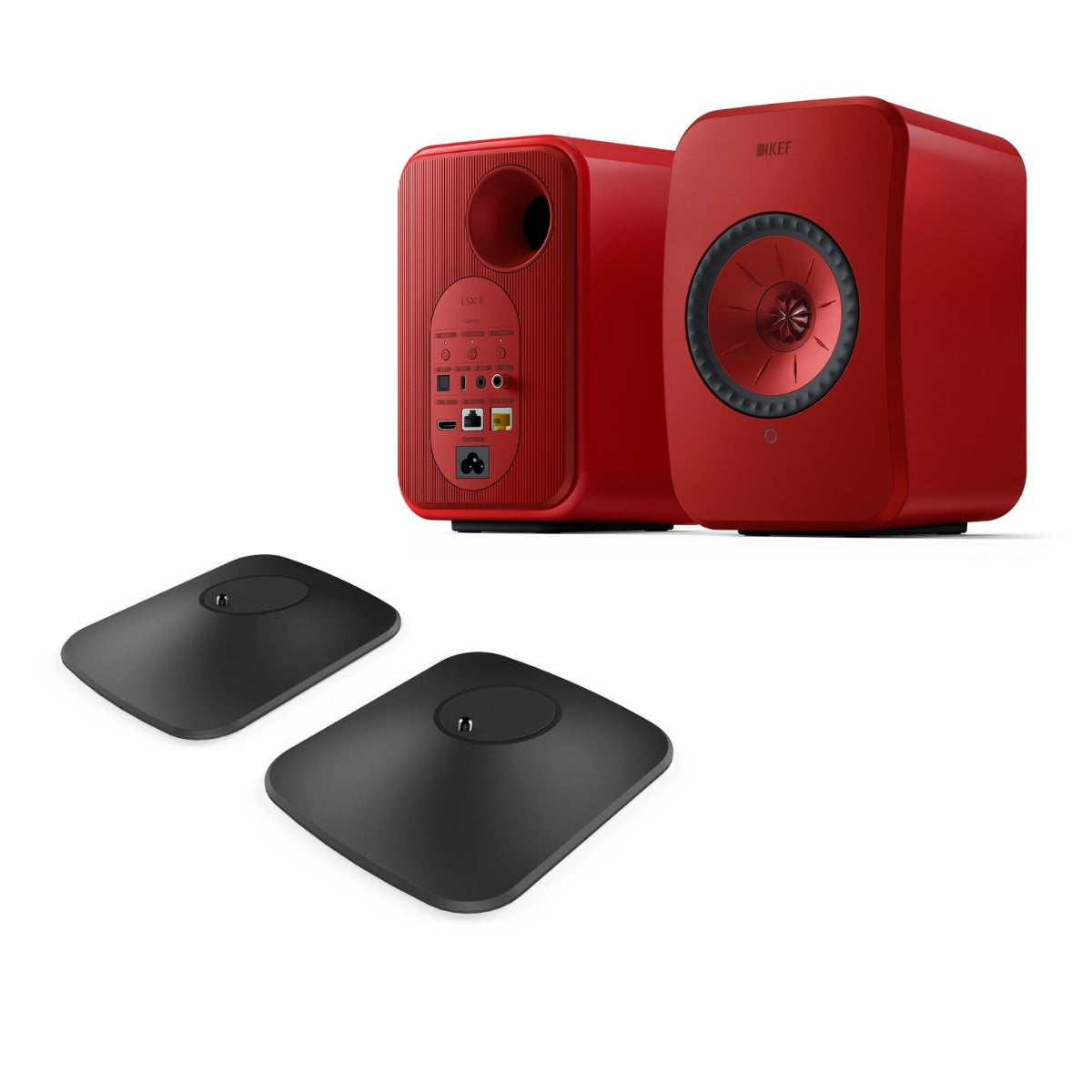 KEF LSX II Powered / Active Speakers & P1 Stand Bundle