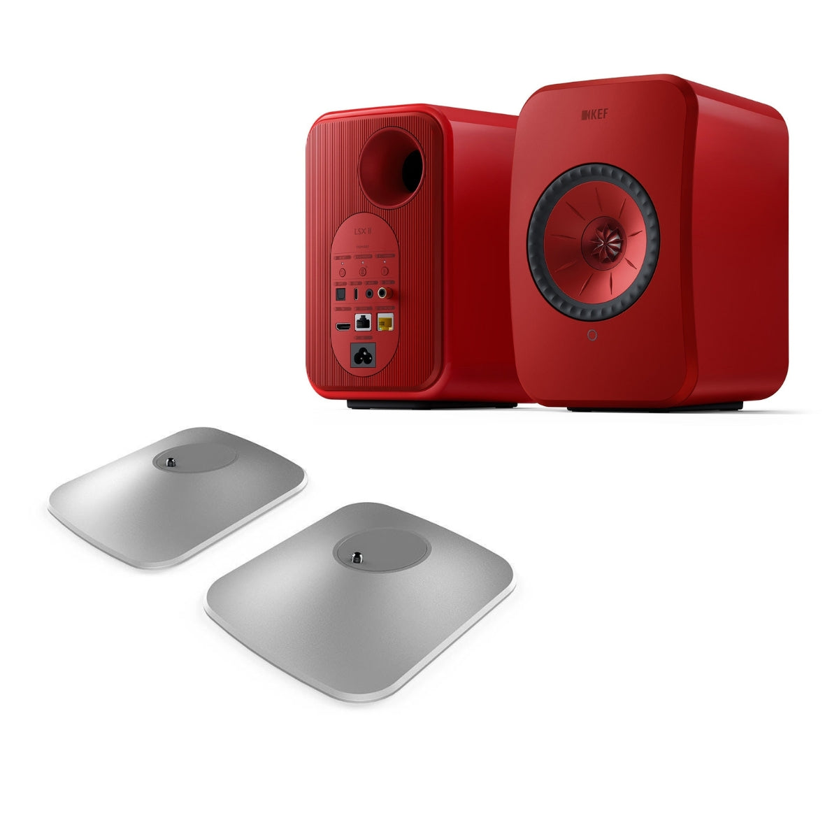 KEF LSX II Powered / Active Speakers & P1 Stand Bundle