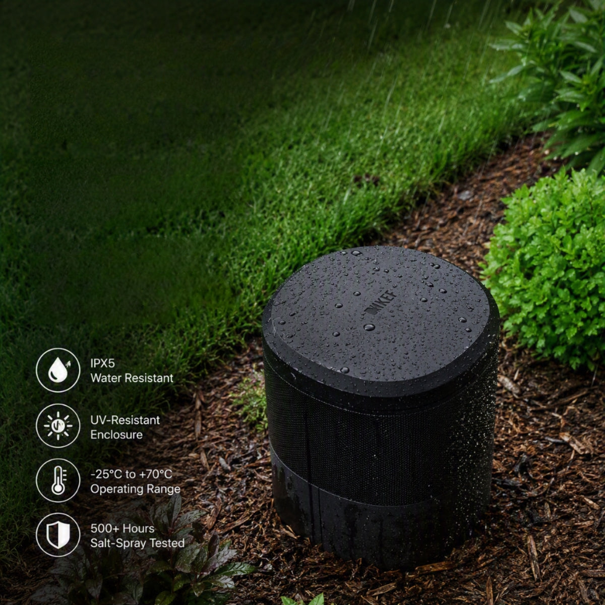 KEF BL12b 12" Outdoor Bollard Subwoofers