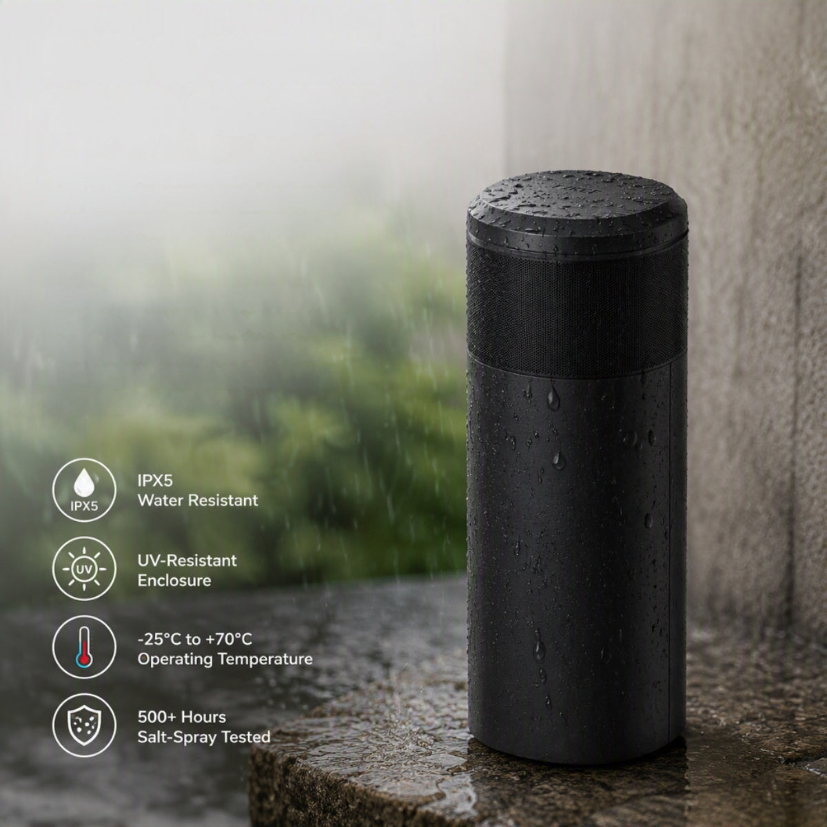KEF BL8b 8" Outdoor Bollard Subwoofers