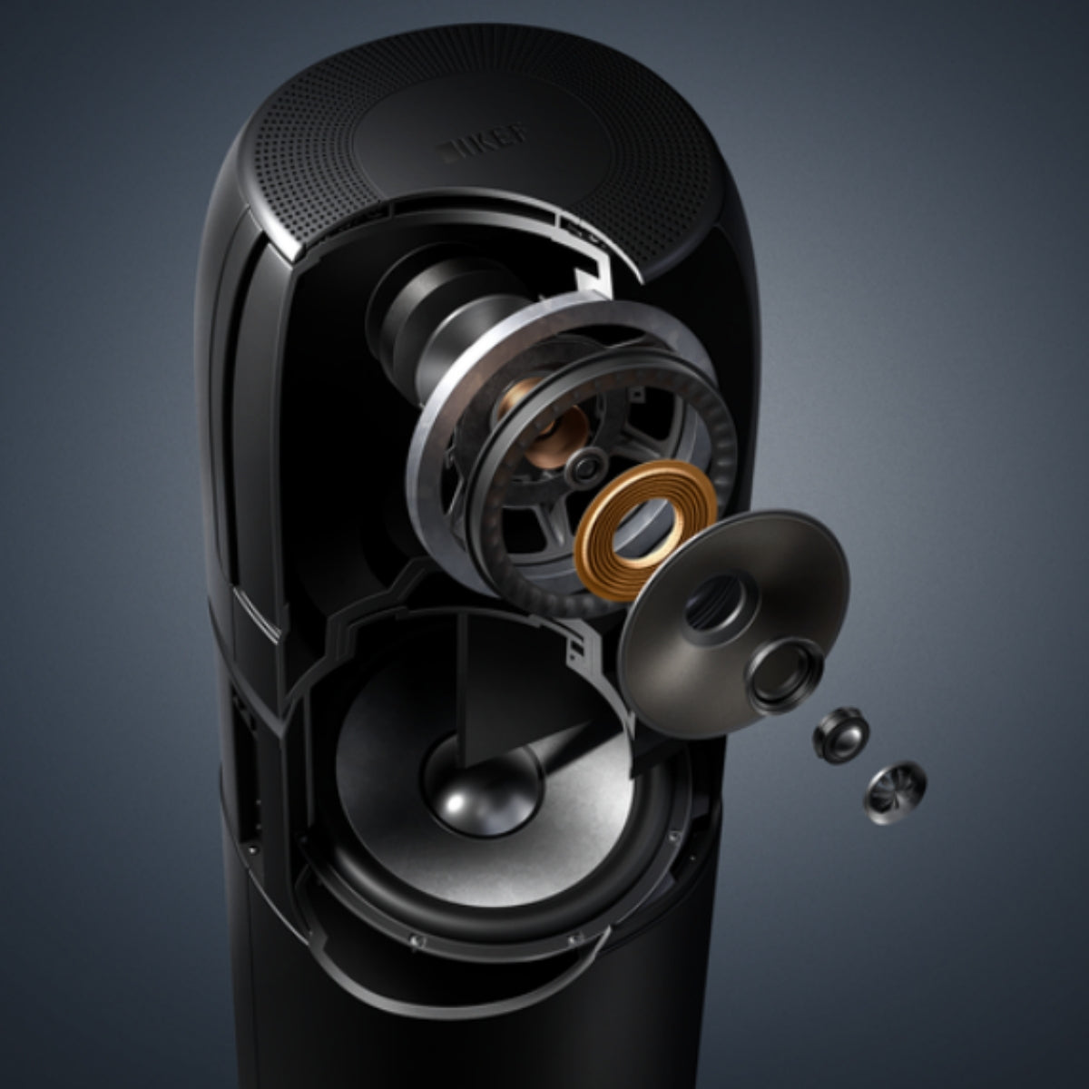 KEF BQ9 6.5” Uni-Q 3-Way Outdoor Bollard Speakers