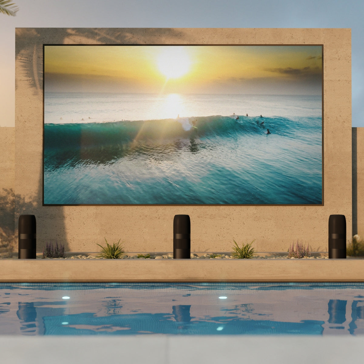 KEF BQ9 6.5” Uni-Q 3-Way Outdoor Bollard Speakers