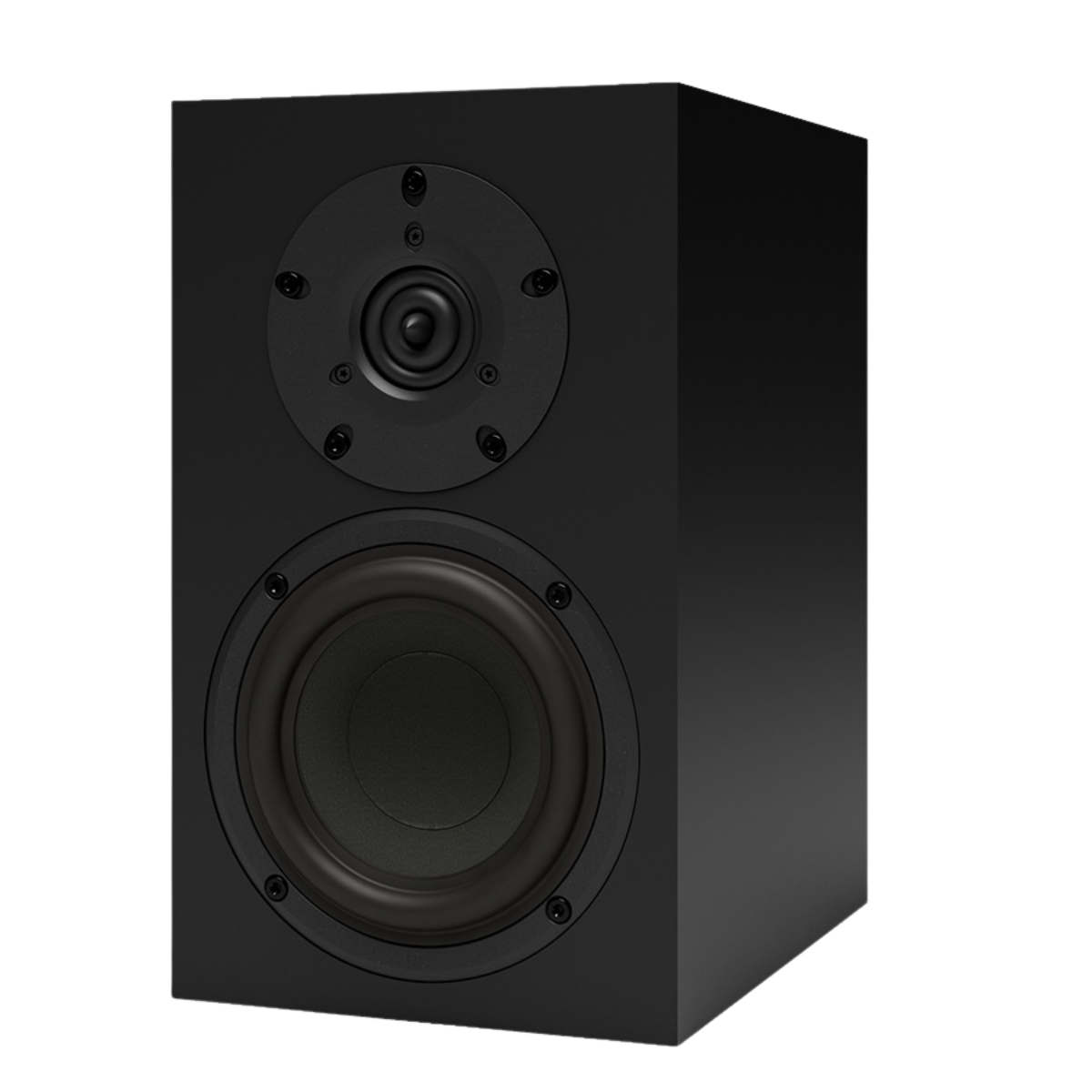 Krix Equinox Evara Bookshelf Speakers Studio Black #colour_Studio Black