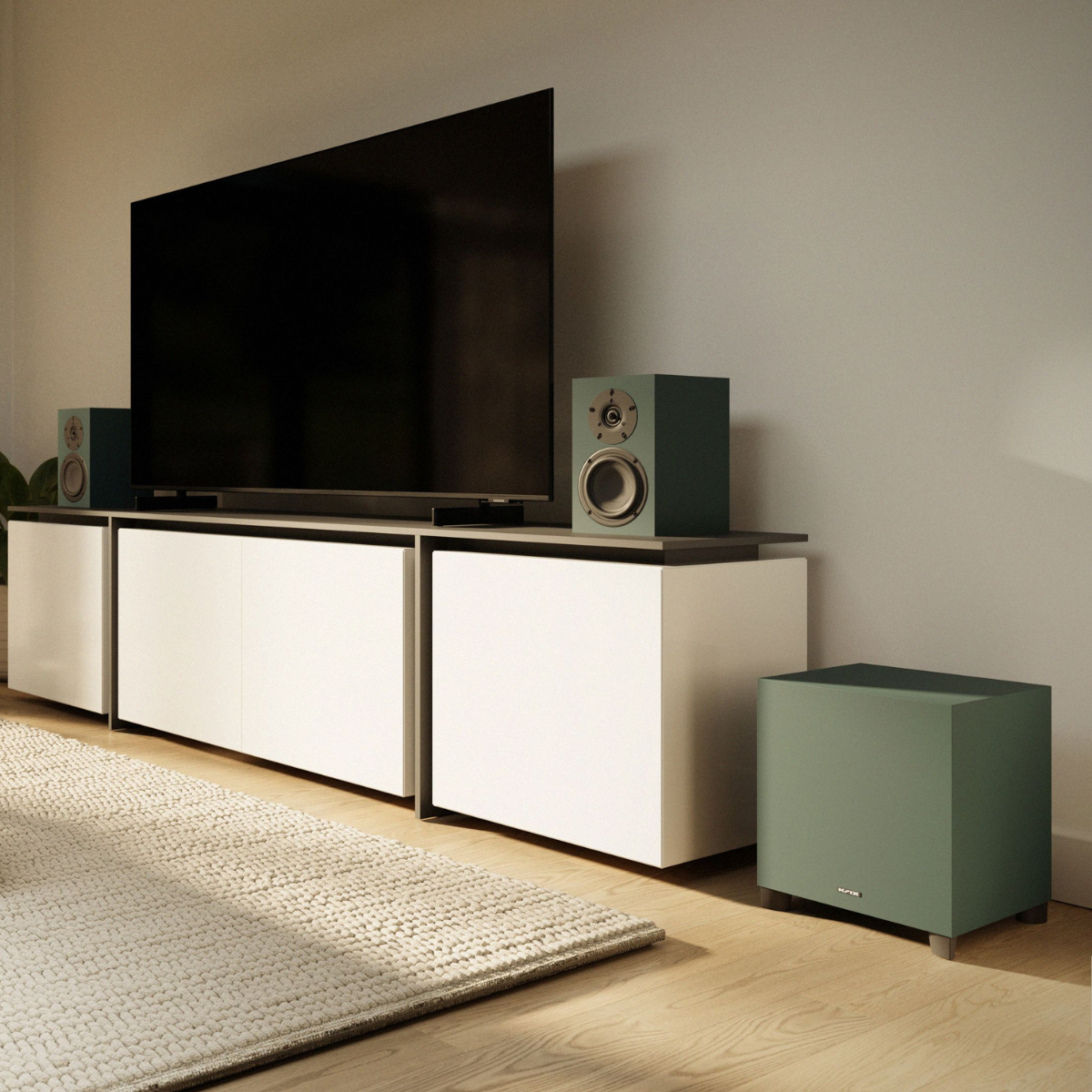 Krix Seismix 1 Evara Active Subwoofer Studio Green