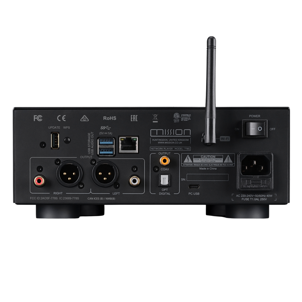 Mission 778S Wireless Music Streamer #colour_black