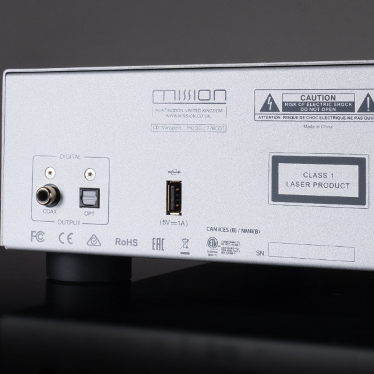 Mission 778CDT CD Transport