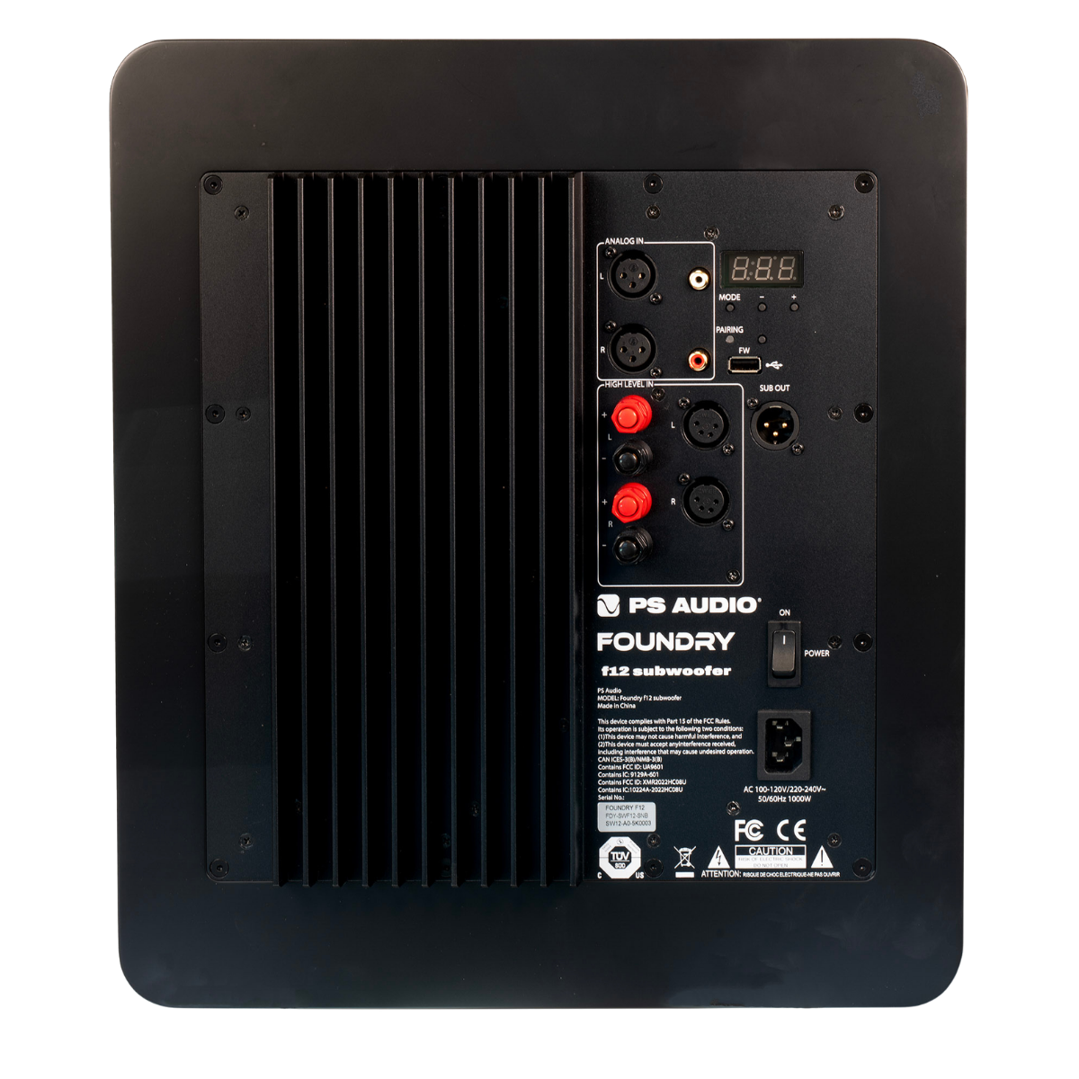 PS Audio FR12 Subwoofer Satin Black #colour_Satin Black