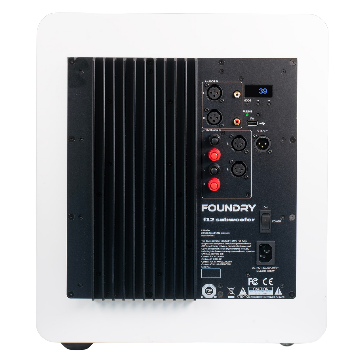 PS Audio FR12 Subwoofer Satin White #colour_Satin White