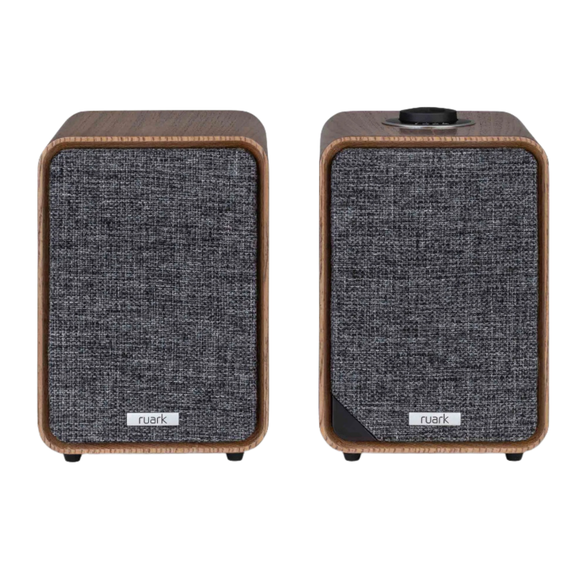 Ruark MR1 MK3 #colour_Rich Walnut veneer with slate grey fabric grille