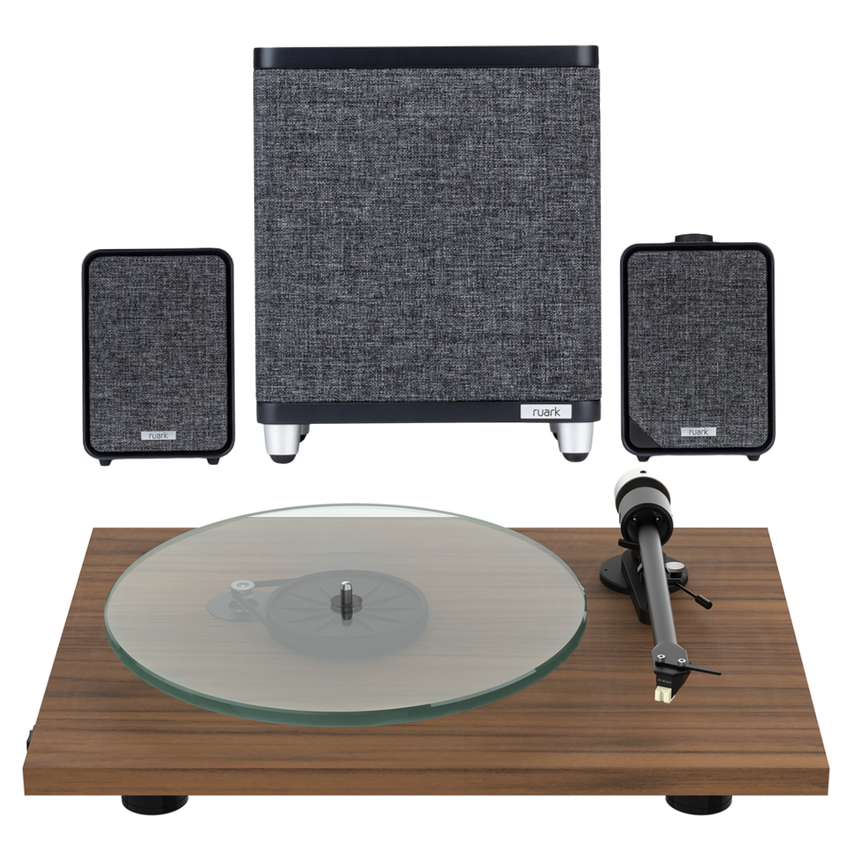 Ruark Pack 2 - MR1 Mk3 Desktop Speakers, RS1 Subwoofer & Pro-Ject T2 Turntable
