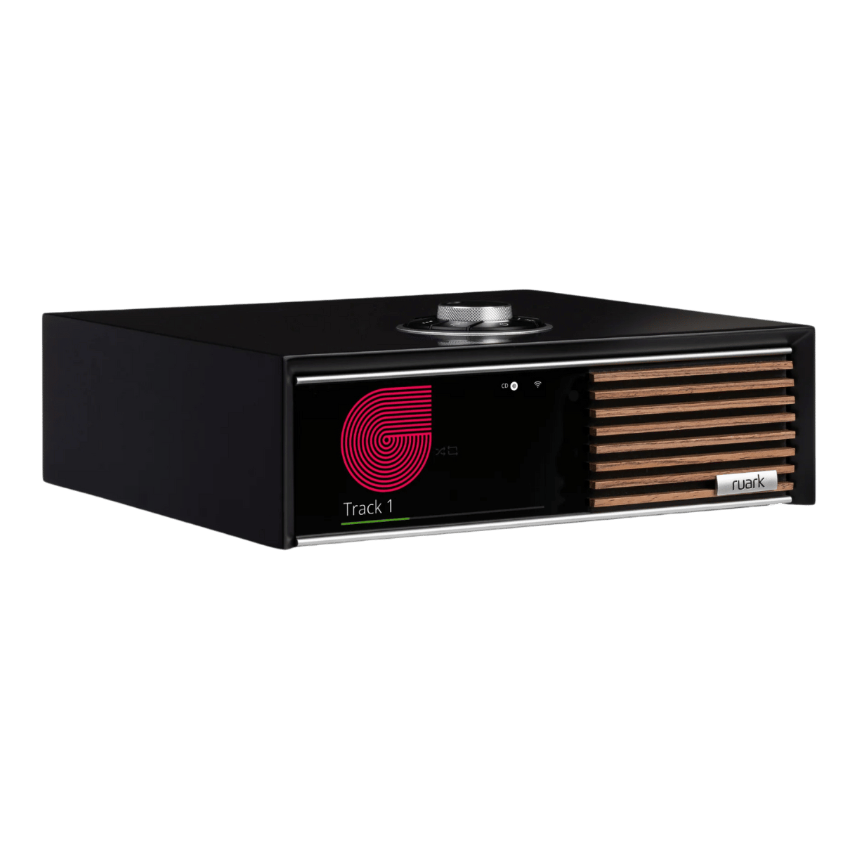 Ruark R610 Hi-Fi Pack #colour_Satin charcoal cabinet and walnut grille