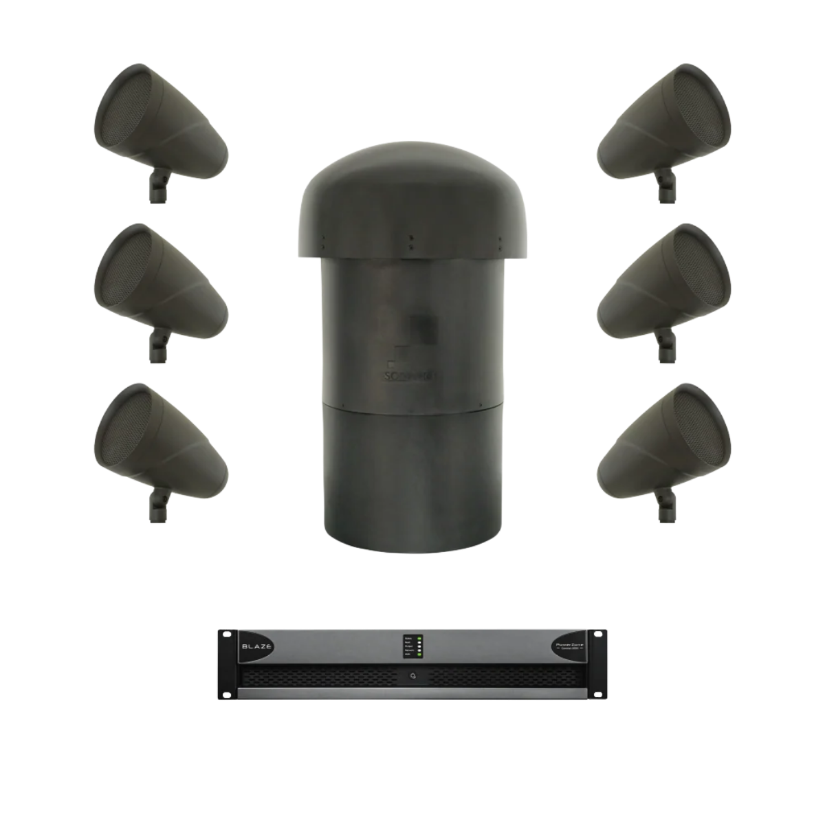Sonance 6.1 Pack LS6T SAT + LS12T SUB Pack Inc PowerZone Connect 2004 Amp – SLS | Sonance