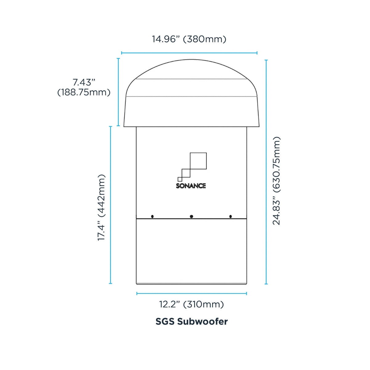 Sonance Garden Series SGS 10" Subwoofer | Sonance