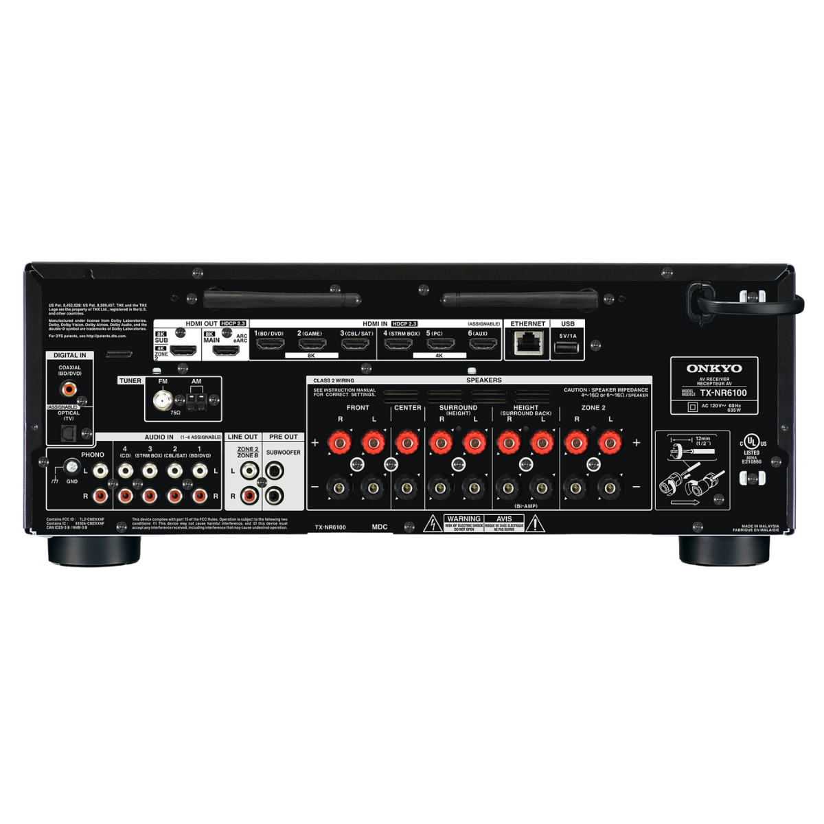 TX-NR6100 - Onkyo TX-NR6100 7.2 Channel THX AV Receiver