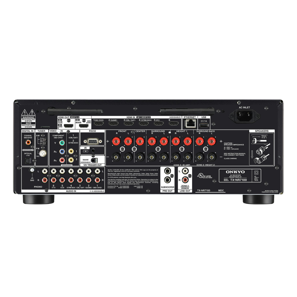 Onkyo TX-NR7100 9.2 Channel THX AV Receiver | Onkyo